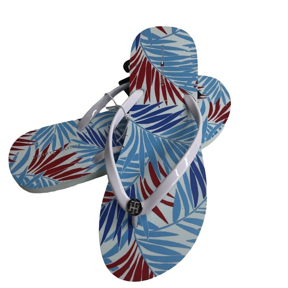 TOMMY HILFIGER WOMEN THONG FLIP FLOPS‎ SZ 8 NEW WITH TAG